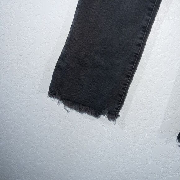 Madewell Berkeley Black Cali Chewed Hem Demi-Boot Jeans Size 28‎ - Picture 3 of 10